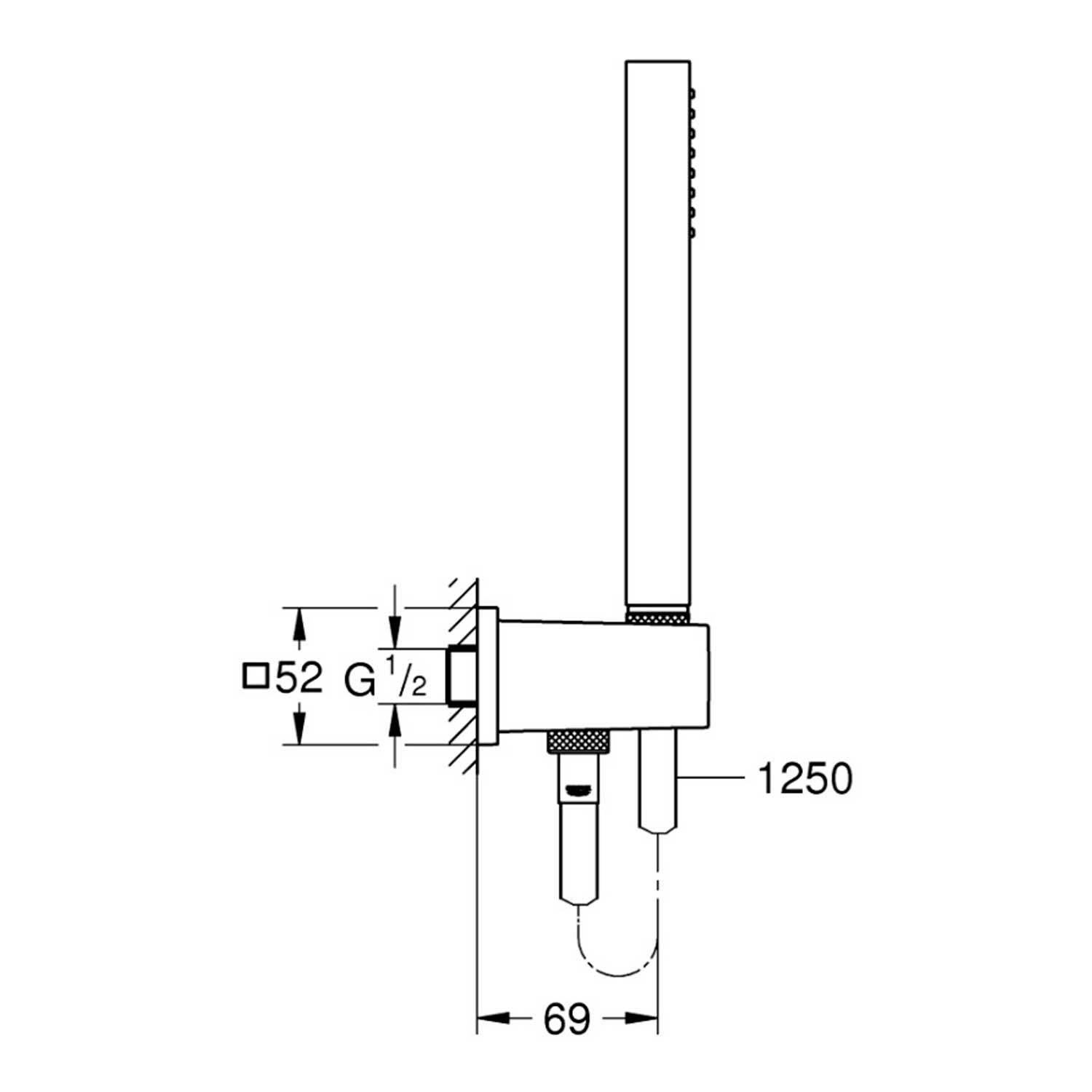 Душовий набір Grohe Euphoria Cube Stick 26405000